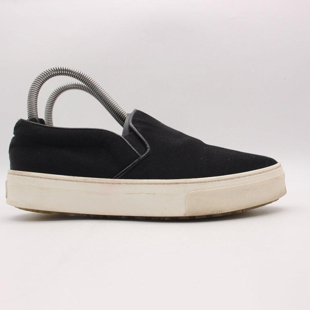 Celine Paris Women's Size EU 37 Black Satin Casual Slip On Sneakers Italy